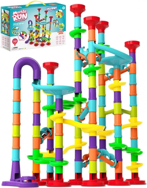 WOOPIE Spiral Marble Run – Marble Track, 142 Pieces