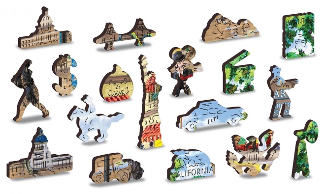 Houten puzzel Victoriaanse straat 2-in-1