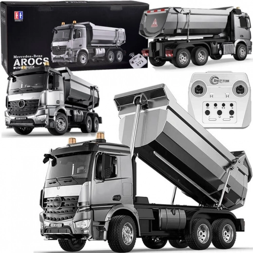 Mercedes-Benz Arocs RC metalen kiepwagen 1:20 met afstandsbediening