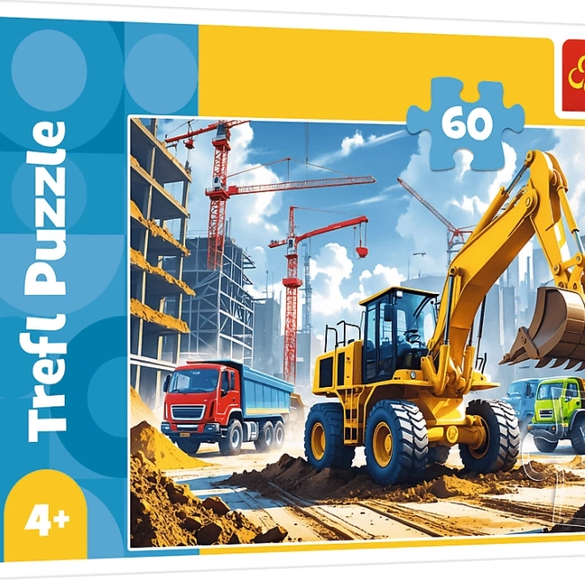 Puzzle Tractor with Backhoe Loader 60 Pieces