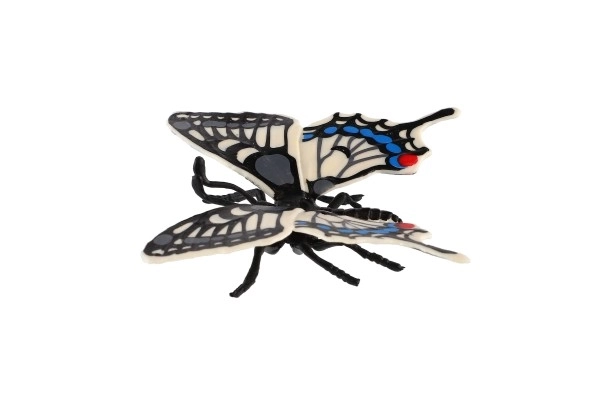 Tropische vlinder Papilio/venkelvlinder zooted plastic 8cm in zak