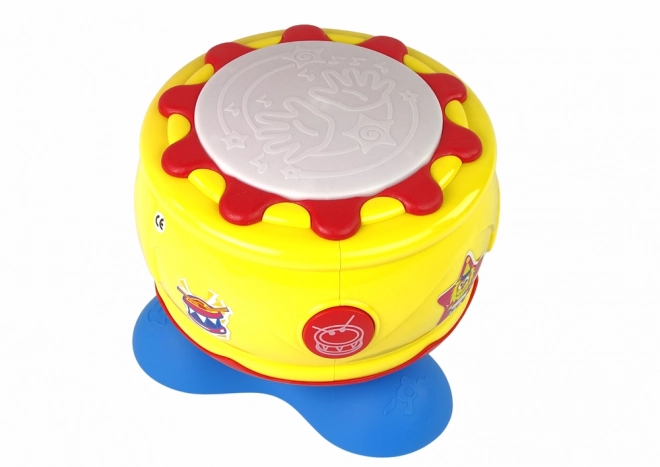 Große interaktive Musik-Trommel mit Lichtern 19 cm