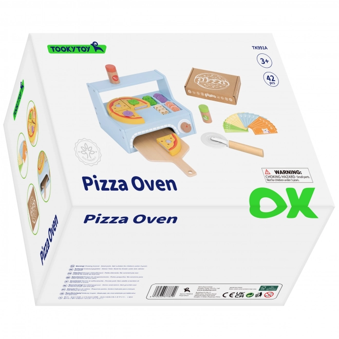 Tooky Toy Holz-Pizza-Set mit Zubehör