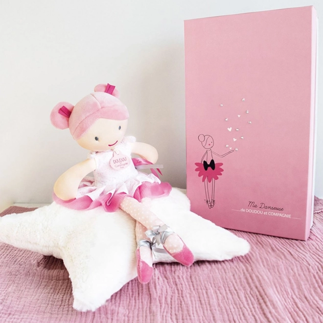 Doudou Jolijou Lily Rose Ballerina Doll 36 cm