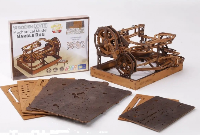 WOODEN CITY 3D houten puzzel Knikkerbaan 265 stukken