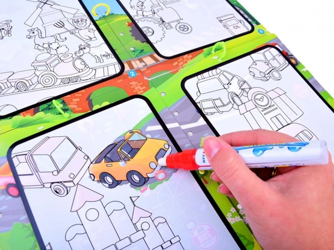 Creatieve waterkleurplaat voor kinderen – A