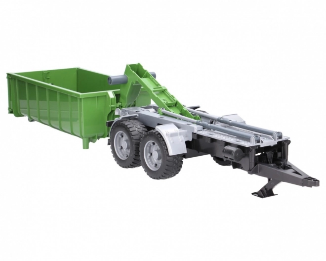 Bruder Groen voertuig met kiepcontainer schaal: 1:16