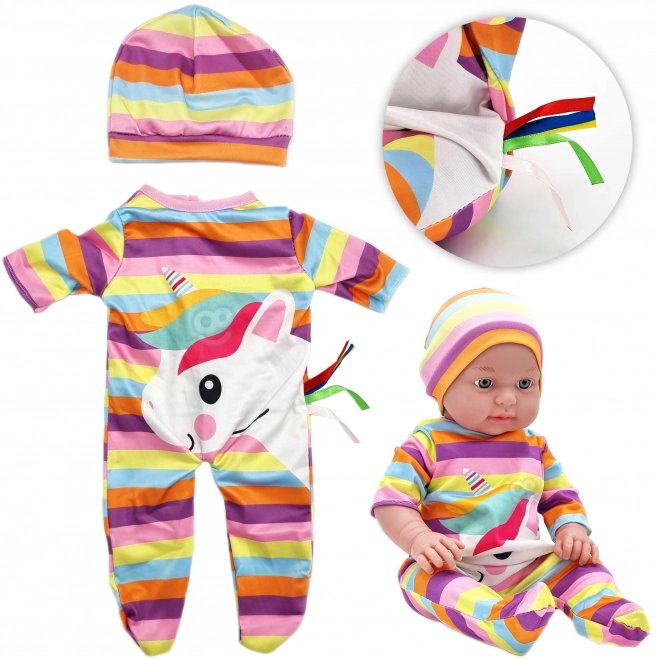 Vêtements royaux de poupée Woopie ensemble de licorne bonnet 43-46 cm