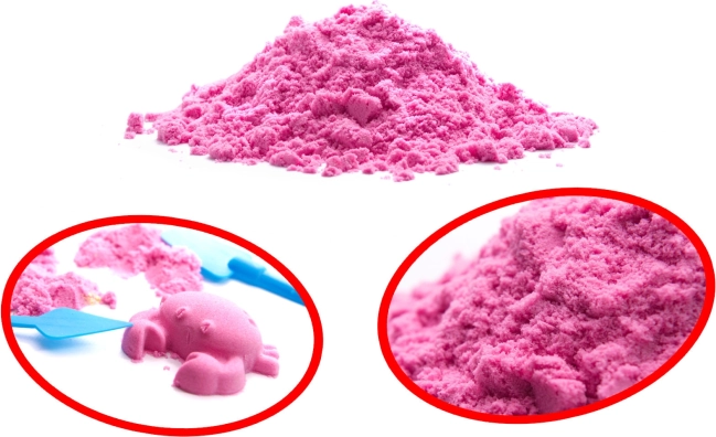 Sable magique cinétique pour enfants 1 kg – Rose