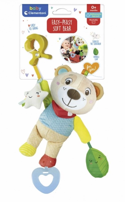 Plüschbärchen mit Clip Clementoni Baby