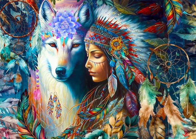 Puzzle Indigenous Princess 1000 Pieces