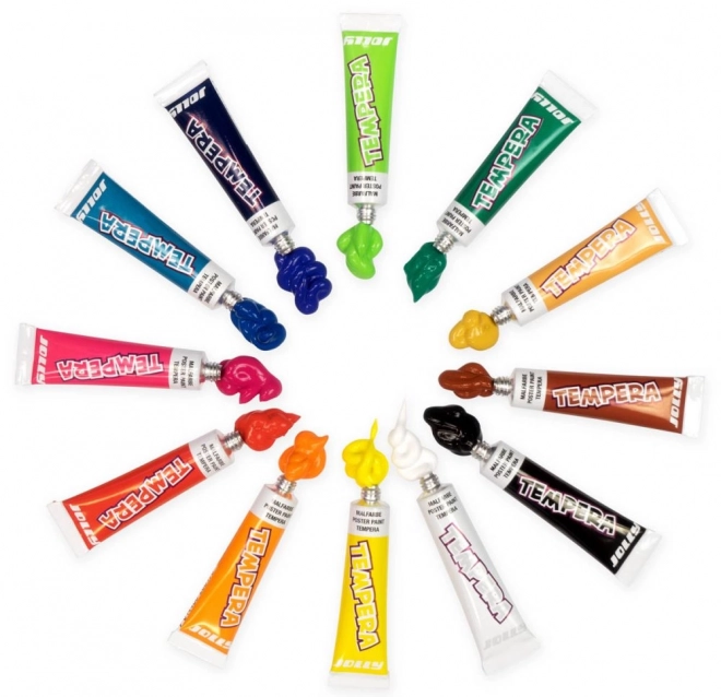 Tempera Paint Set in Metal Box