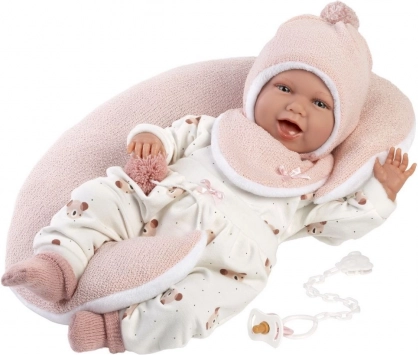 Babypop Mimi 42 cm met croissantkussen