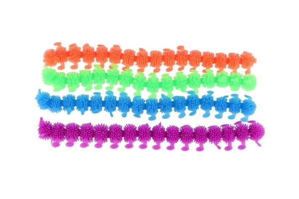 Rups katten antistress siliconen 24cm beschikbaar in 4 kleuren