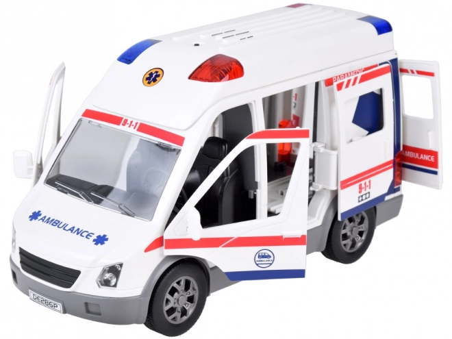 Figurines interactives civières ambulance son lumineux ZA5456