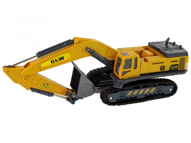 Yellow Construction Excavator 1:55 Scale