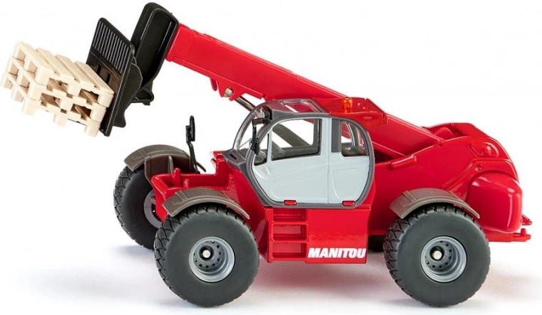 Extendable telescopic boom with pallet forks