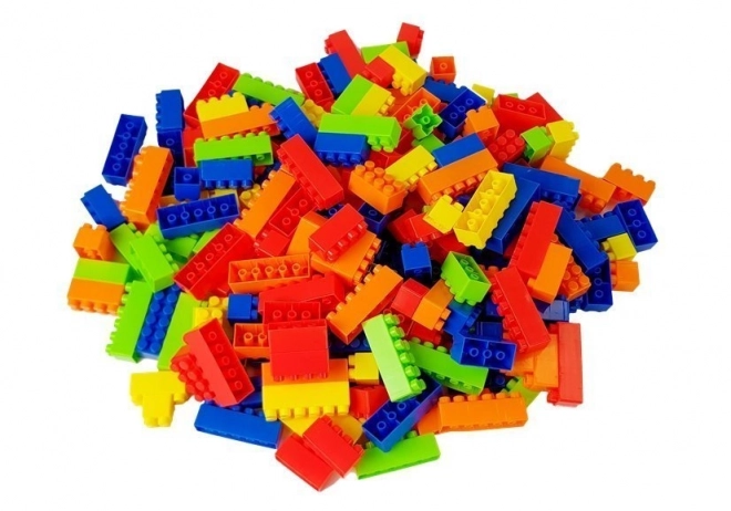 Bouwblokken in potje Auto 35 cm 205 blokken