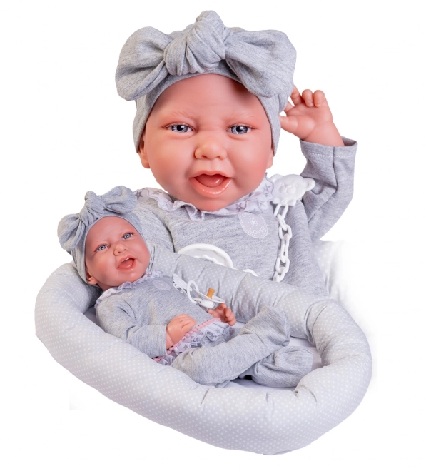 Antonio Juan 33228 CARLA - poupée réaliste bébé avec corps en tissu doux - 42 cm