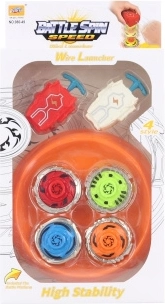 Set van schiettolletjes met arena (4 stuks)