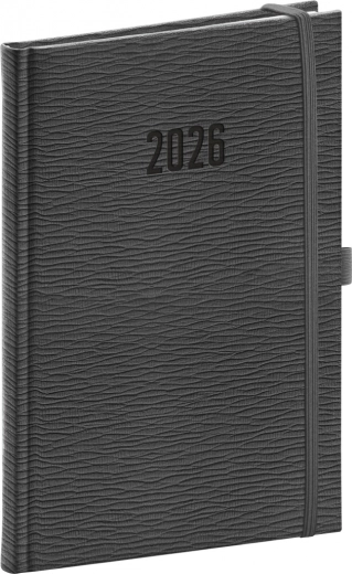 Weekagenda Rivoli 2026 grijs 15 x 21 cm