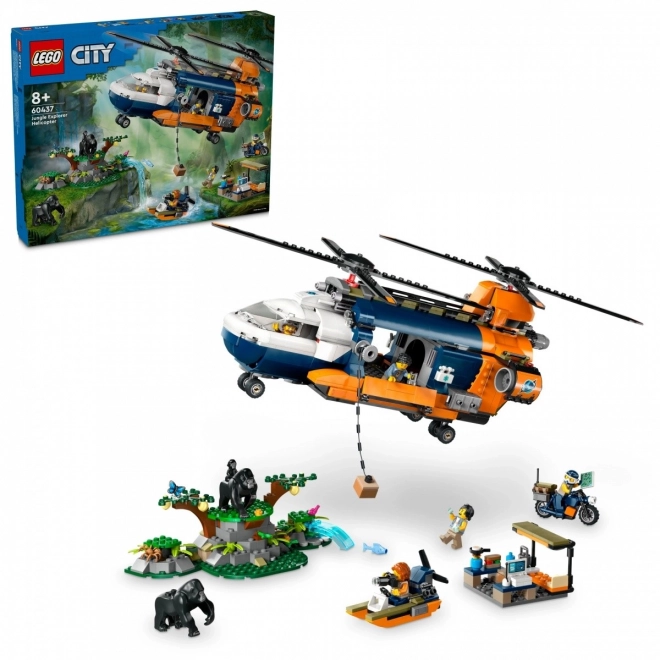 LEGO City 60437 Jungle Onderzoekshelikopter bij de Basciskamp