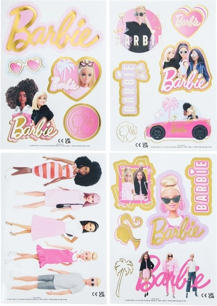 Autocollants Barbie Étanches et Réutilisables