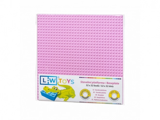 L-W Toys Basisplaat 32x32 roze