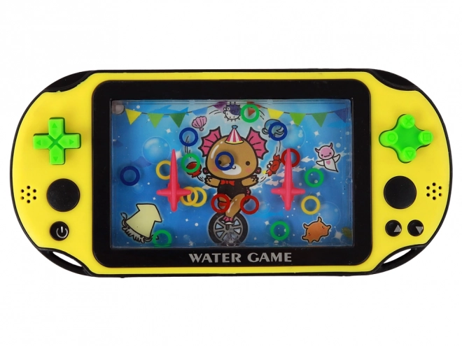 Water behendigheid spelconsole geel met onderwaterwereld