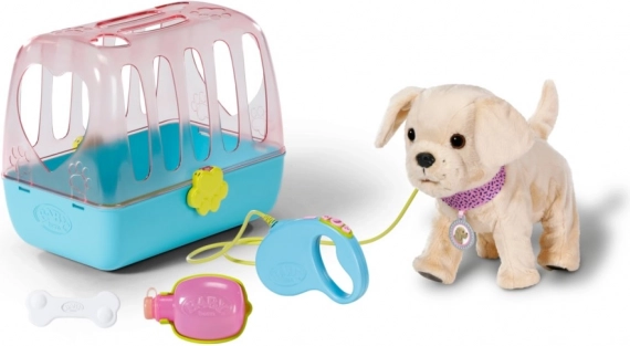 BABY born my cheerful interactive puppy with carrier box