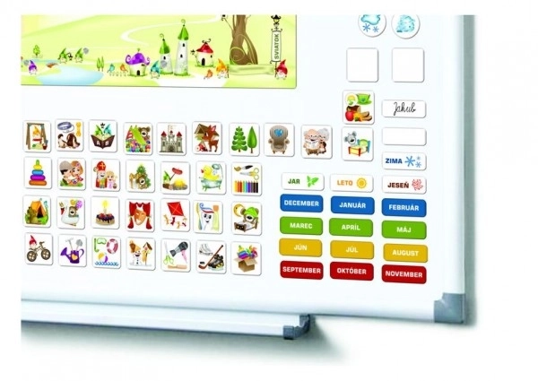 Magnetische kalender voor kinderen - Kleuterschool