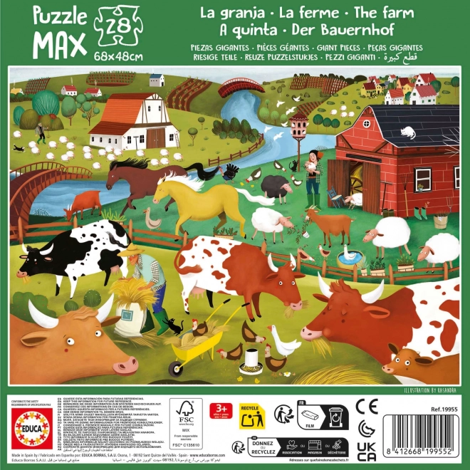 Educa Puzzel Boerderij 28 stukjes
