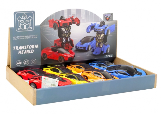 auto-robot 2v1 veranderende robot in 4 kleuren