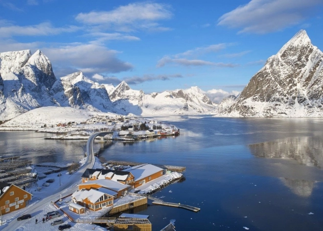 Puzzle Fjord des Lofoten 500 pièces BLUEBIRD