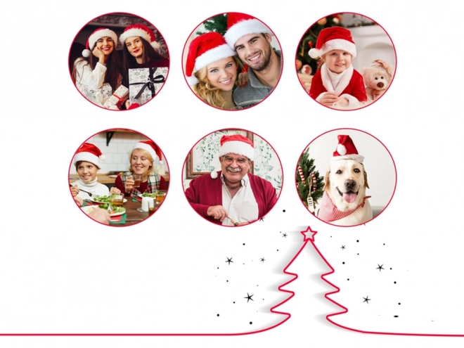 Kerstmuts met pompon