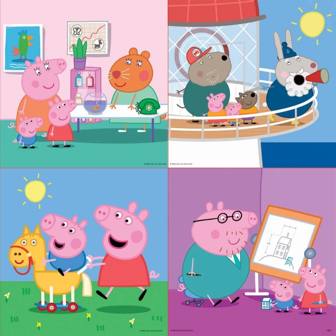 EDUCA Puzzle Peppa Pig 4 en 1 (12,16,20,25 pièces)