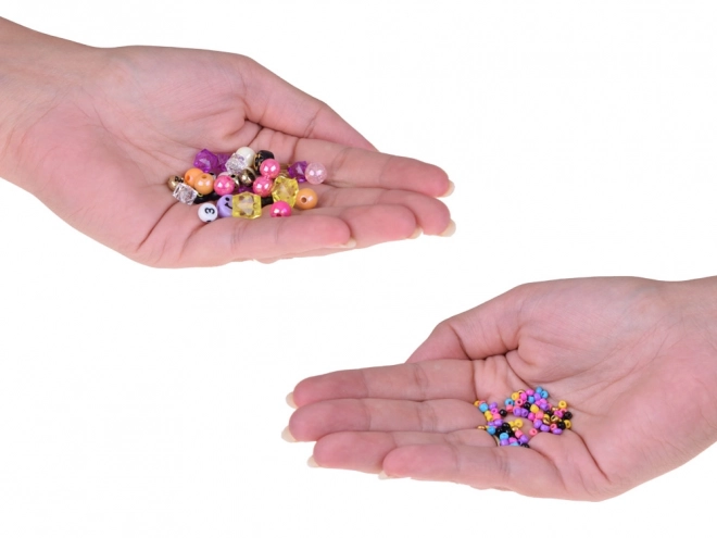 Ensemble de perles cristallines colorées pour la fabrication de bracelets