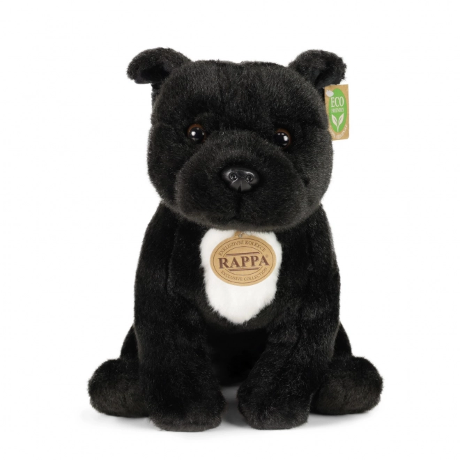 Pluche Staffordshire Bull Terrier 30 cm zwart ECO-FRIENDLY