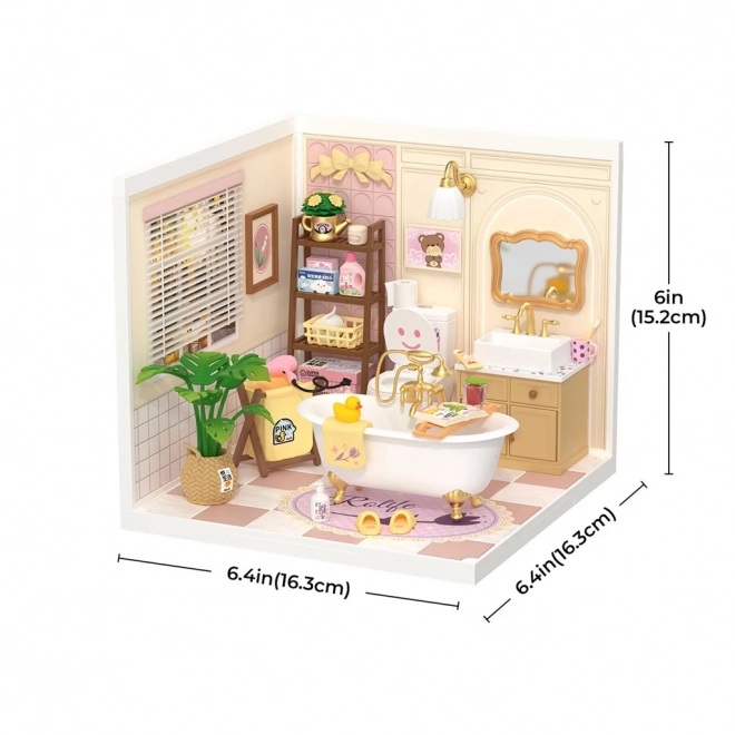 Miniatuurhuisje - meisjesbadkamer