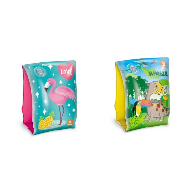 Inflatable Arm Bands Flamingo and Jungle