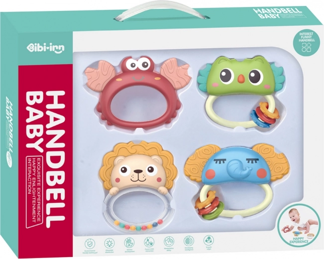 Set of Rattles and Teethers Animals