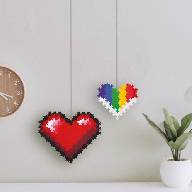 Plus-Plus puzzel volgens cijfers - hart 250 stuks