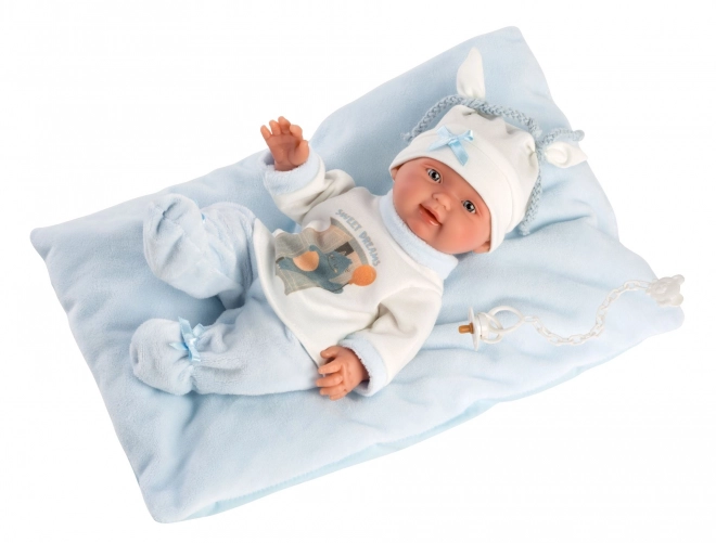 Llorens 26311 NEW BORN JONGETJE - realistische baby pop met volledig vinyllichaam - 26 cm