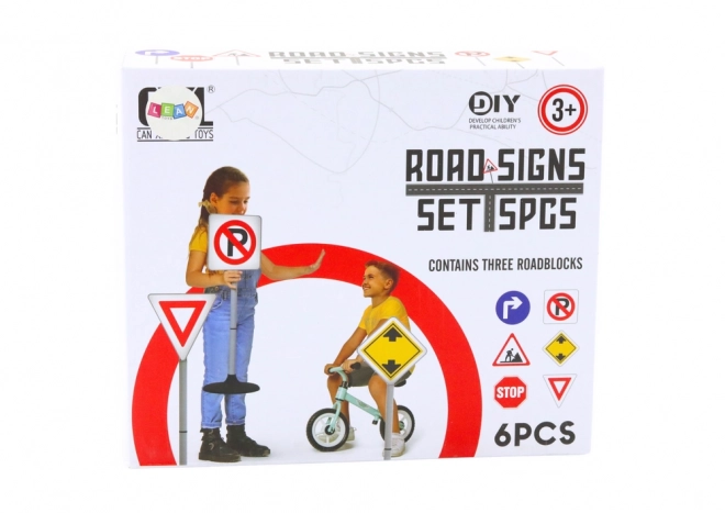 Large Educational Road Work Warning Sign