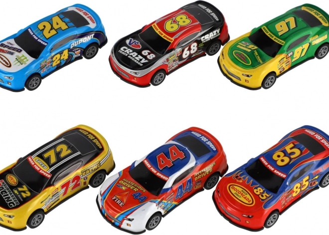 Raceautootje met terugtrekmechanisme 10 cm