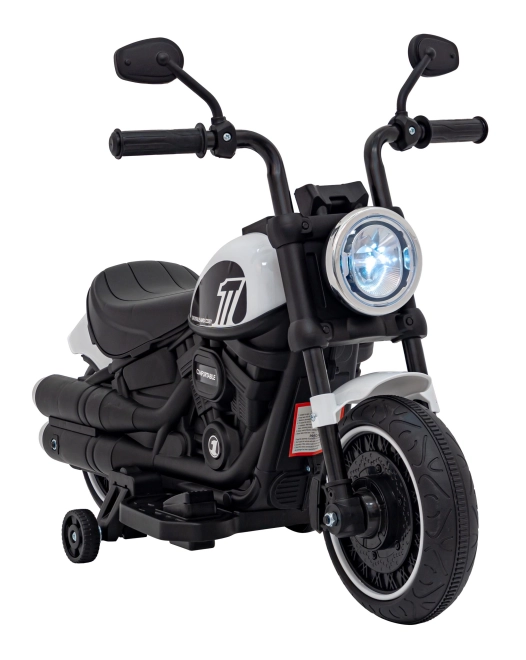 Motorrad Chopper FASTER – Weiß