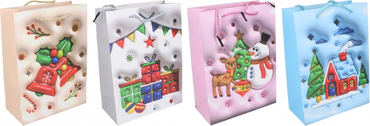 Sac cadeau S Noël 18 × 24 × 8,5 cm