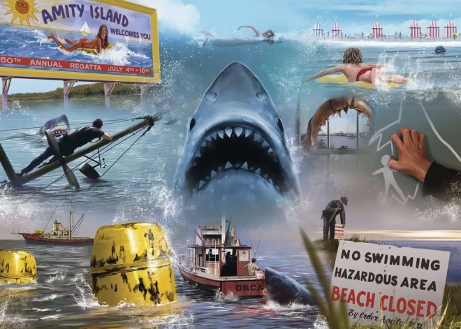 Puzzle Ravensburger Les Dents de la mer 1000 pièces