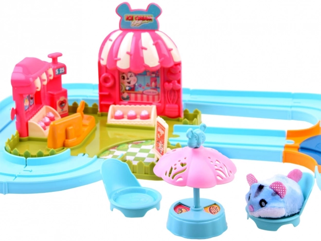 Interactieve hamsterspeelbaan - accessoire voor ijssalon ZA3989