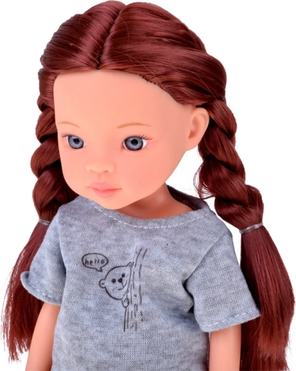 Lange satijnen haren om te kammen